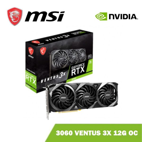 圖片 MSI  微星 GeForce RTX 3060 VENTUS 3X 12G OC 顯示卡