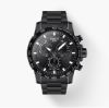 圖片 原廠代理店TISSOT SUPERSPORT CHRONO 大錶徑計時鋼帶手錶 T125.617.33.051.00 極致黑