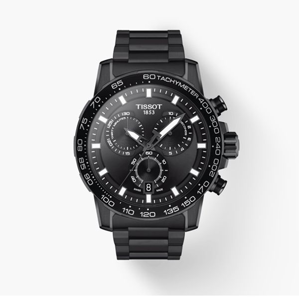 圖片 原廠代理店TISSOT SUPERSPORT CHRONO 大錶徑計時鋼帶手錶 T125.617.33.051.00 極致黑