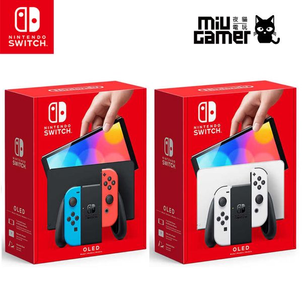 圖片 任天堂 Nintendo Switch (OLED款式) 白色主機/紅藍主機
