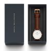 圖片 Daniel Wellington DW00100035 36mm 棕色真皮皮革錶 DW錶