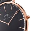 圖片 Daniel Wellington DW00100127 40mm 黑真皮皮革錶 DW錶