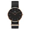 圖片 Daniel Wellington DW00100148 40mm 黑色織紋帶腕錶 DW錶