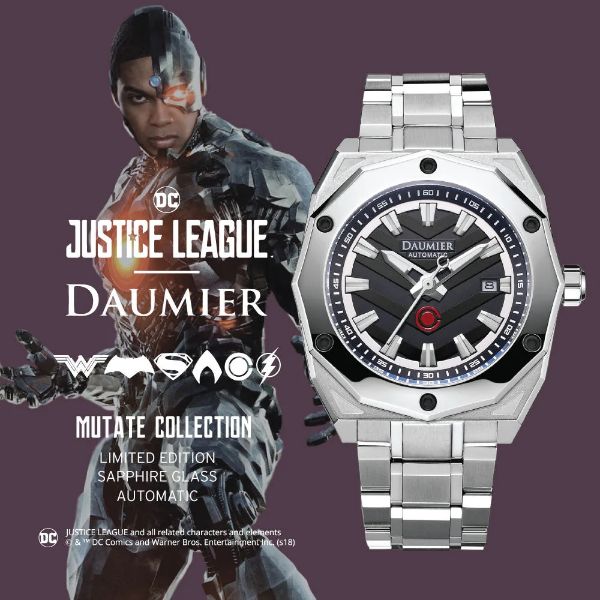 圖片 瑞士丹瑪 DAUMIER DM-JLW009A.CSSN.5SNI.B.M 正義聯盟 鋼骨 限量機械錶