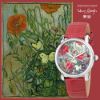 圖片 梵谷 Van Gogh Swiss Watch LADY 15 蝴蝶與罌粟花 經典名畫女錶