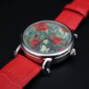 圖片 梵谷 Van Gogh Swiss Watch LADY 15 蝴蝶與罌粟花 經典名畫女錶