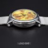 圖片 梵谷 Van Gogh Swiss Watch OPSL-MB 花瓶裡的十五朵向日葵 經典名畫女錶