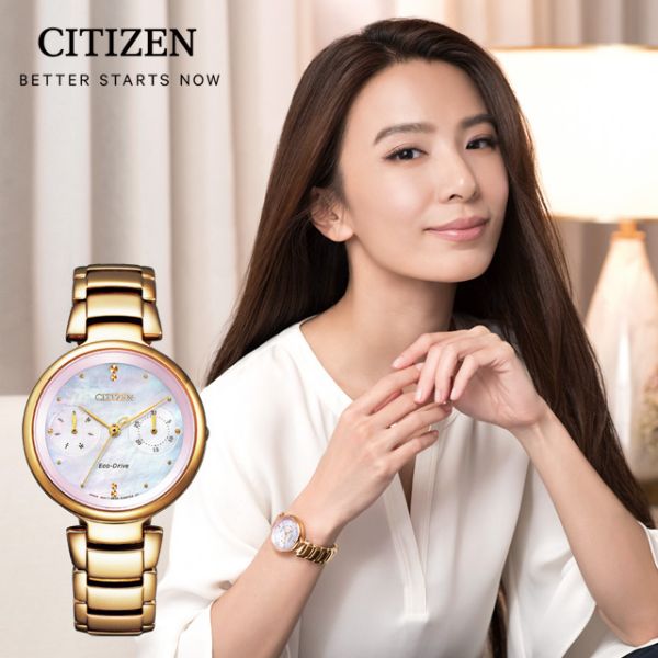 圖片 CITIZEN 星辰錶 FD1103-89Y L系列動人時刻光動能腕錶 女錶 錶 現貨