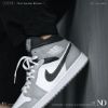 圖片 NICEDAY 現貨 Nike Air Jordan 1 MID Smoke Grey 菸灰 灰 554724 078