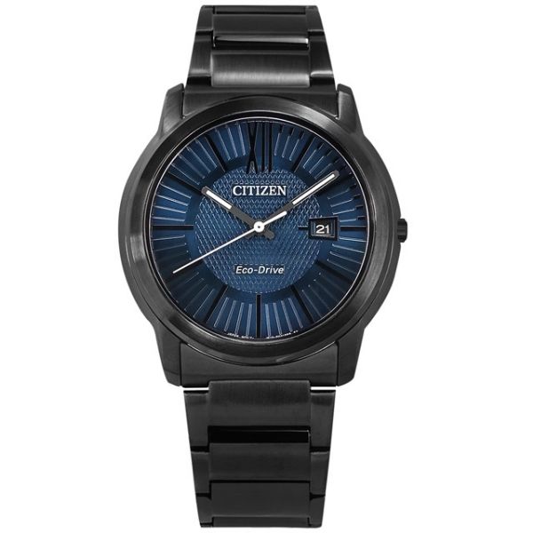 圖片 CITIZEN 星辰 錶 AW1217-83L 光動能 礦石強化玻璃 日期 不鏽鋼錶