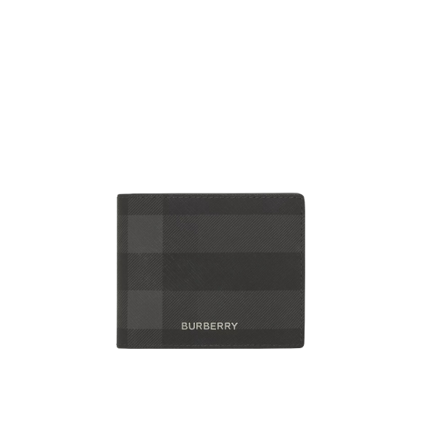 圖片 【預購】BURBERRY  London 格紋拼皮革8卡對開短夾  ｜PAPILLON 巴比龍國際精品代購｜