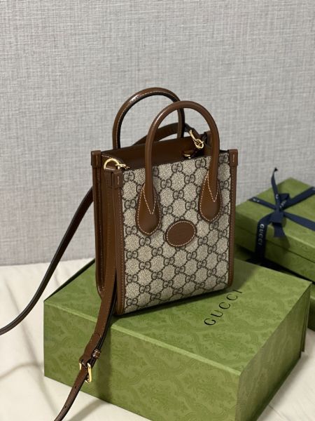 圖片 Gucci mini tote托特包（經典老花）