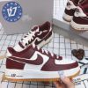 圖片 帝安諾-實體店面 NIKE AIR FORCE 1 AF1 GS 焦糖底 酒紅色 紅 皮革 經典 DQ5972-100