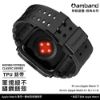 圖片 AmBand Apple Watch 專用保護殼 黑色軍規級鋼殼 X TPU 錶帶 44mm 45mm