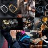 圖片 AmBand Apple Watch 專用保護殼 金色軍規級鋼殼 X TPU 錶帶 44mm 45mm