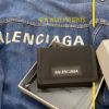 圖片 Balenciaga 507481 經典Explorer Logo 尼龍3折短夾 黑色