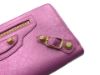 圖片 Balenciaga 253053 金釦小羊皮拉鍊長夾/錢包 紫粉色
