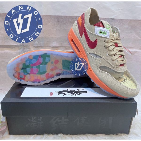 圖片 帝安諾-實體店面 CLOT x Nike Air Max 1「Kiss of Death」死亡之吻 DD1870-100