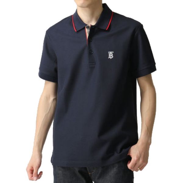 圖片 BURBERRY 經典款 TB 胸口LOGO POLO衫 藍色  8017007 A1222