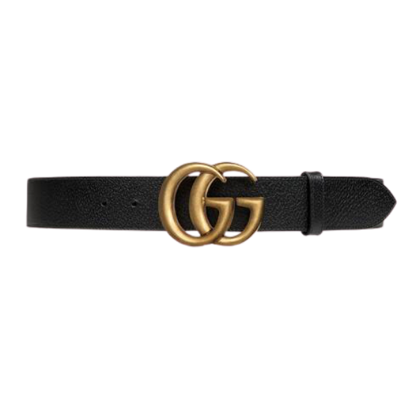 圖片 GUCCI 經典雙G扣皮帶 (黑色) 尺寸100公分  406831DJ20T 1000