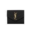 圖片 SAINT LAURENT  YSL MONOGRAM 女款三折粒紋小牛皮短夾  403943 BOW01 1000