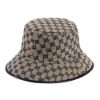 圖片 GUCCI 雙面GG及馬銜扣漁夫帽 米色及藍色帆布   S號 (56-57CM)  7008514HAOU 4068