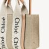 圖片 Chloe’ 蔻依 Woody MINI TOTE 帆布迷你 斜背包/托特包 米色 CHC22AP237I2690Z