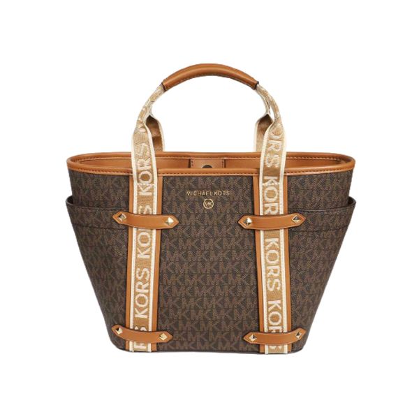 圖片 MICHAEL KORS Maeve 小號老花托特包 棕色  30T2G5VT1B252