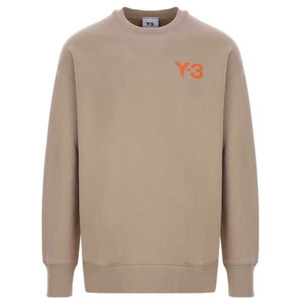 圖片 Y-3 男款 品牌LOGO 長袖T恤 卡其色M號    HT4496/TRAKHA