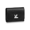 圖片 LV LOUIS VUITTON 黑色三摺迷你短夾 TWIST XS錢包 M63322
