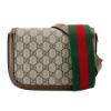 圖片 Gucci 1955馬銜扣GG logo迷你斜背包(658574-烏木)