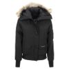 圖片 CANADA GOOSE 女款 Chilliwack Bomber系列 黑LOGO 黑色連帽外套M號    7999L 61