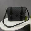 圖片 【6期0利率】GUCCI 黑灰老花郵差包 男款
