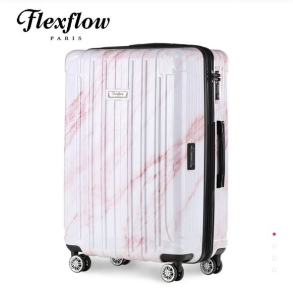 圖片 帝安諾 ✨ Flexflow 費式芙羅 粉大理石  里爾系列 29吋 智能測重防爆拉鍊旅行箱 行李箱 🎀