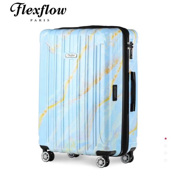 圖片 帝安諾 ✨ Flexflow 費式芙羅  藍大理石 里爾系列 29吋 智能測重防爆拉鍊旅行箱 行李箱 🎀