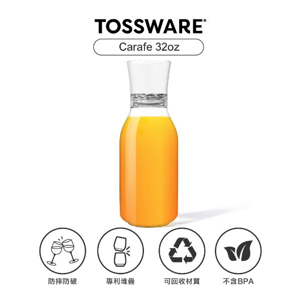 圖片 美國 TOSSWARE POP Carafe 32oz 醒酒/分享瓶(2入) CF0618