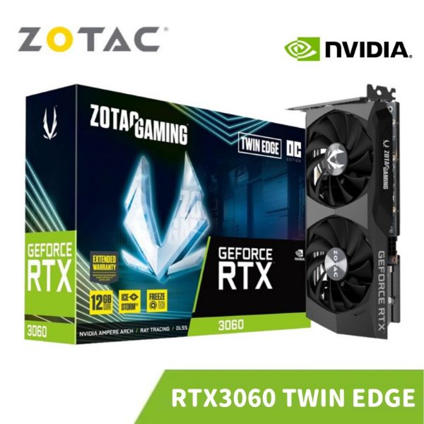 圖片 ZOTAC GAMING GeForce RTX 3060 Twin Edge 12G 顯示卡