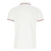圖片 MONCLER 男款 領子文字 左臂品牌LOGO 短袖POLO衫 白色S號  8A0001284556 001