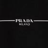 圖片 PRADA 女款 胸口線條PRADA MILANO黑色短袖T恤42號     39507 QYR F0967