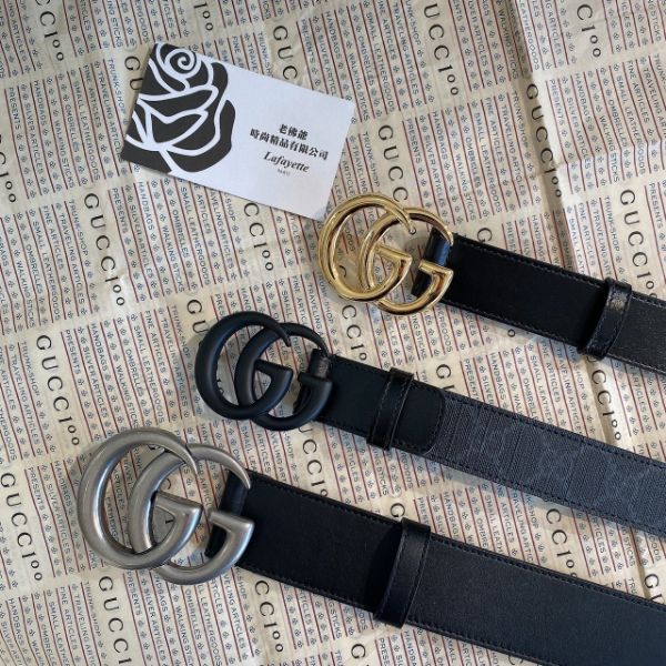 圖片 GUCCI GG滑面牛皮皮帶3cm