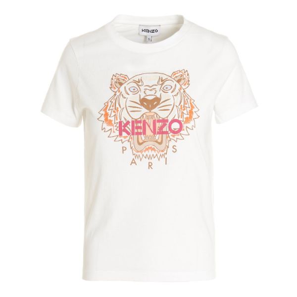 圖片 KENZO 女款虎頭短袖S號白色Ｔ恤  FC62TS8464YM01B
