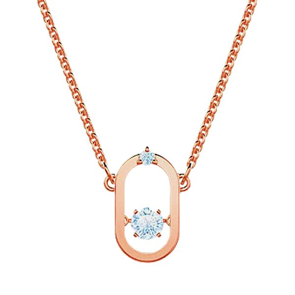 圖片 施華洛世奇 SWAROVSKI SPARKLING DANCE系列 NORTH 項鏈 白色 鍍玫瑰金色調  5468084