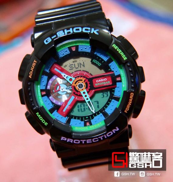 圖片 G-SHOCK 指針數位雙顯錶 - 黑彩 GA-110MC-1A