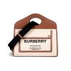 圖片 Burberry 小款 雙色調帆布拼皮革 Pocket 包 自然色/麥芽棕色