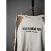 圖片 BURBERRY 胸口LOGO袖子格紋大學T