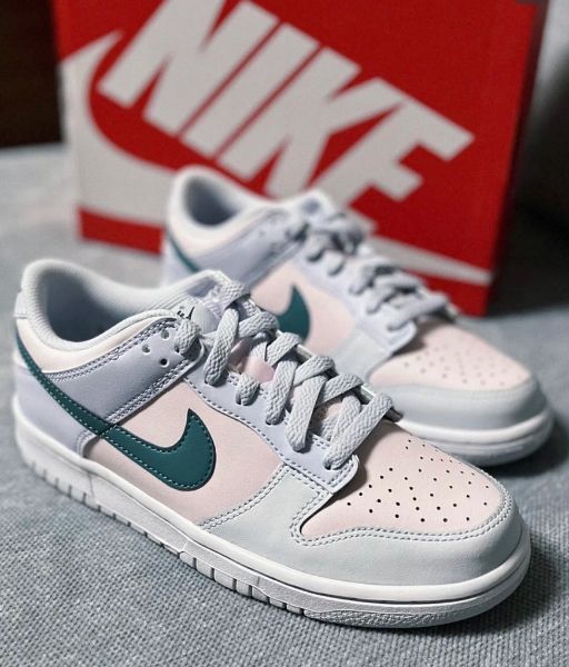 圖片 帝安諾-實體店面NIKE DUNK LOW GS MINERAL TEAL 馬卡龍 藍綠 淺藍 淡粉FD1232-002