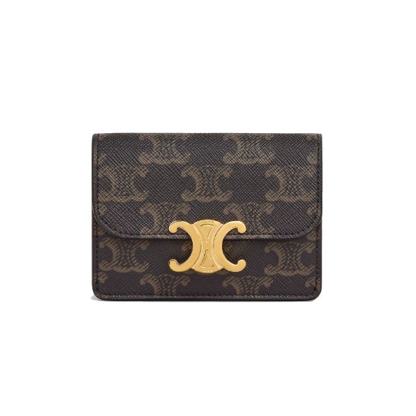 圖片 CELINE TRIOMPHE 經典老花翻蓋卡包/卡夾/零錢袋  10I582CPJ 04LU