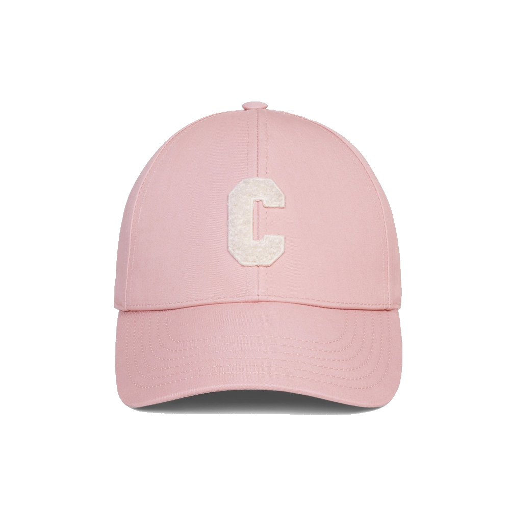 CELINE C字母 棉質棒球帽 粉色 2AUA2969P.25PY