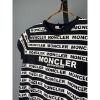 圖片 MONCLER 黑白線條滿版文字短T