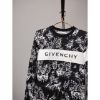 圖片 GIVENCHY 黑底滿版花紋橫字LOGO長袖